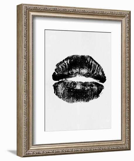 Black Lips Print-Eline Isaksen-Framed Art Print