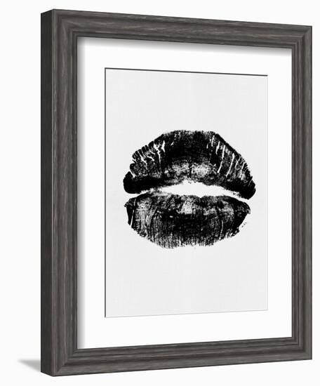 Black Lips Print-Eline Isaksen-Framed Art Print