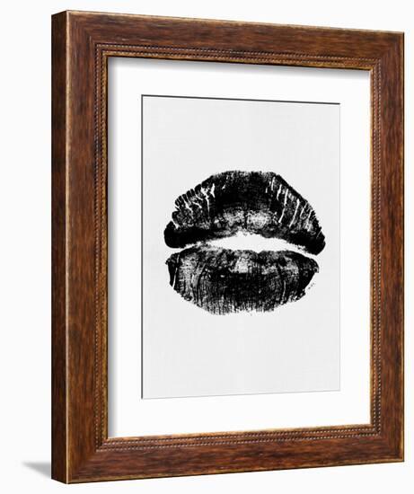 Black Lips Print-Eline Isaksen-Framed Art Print