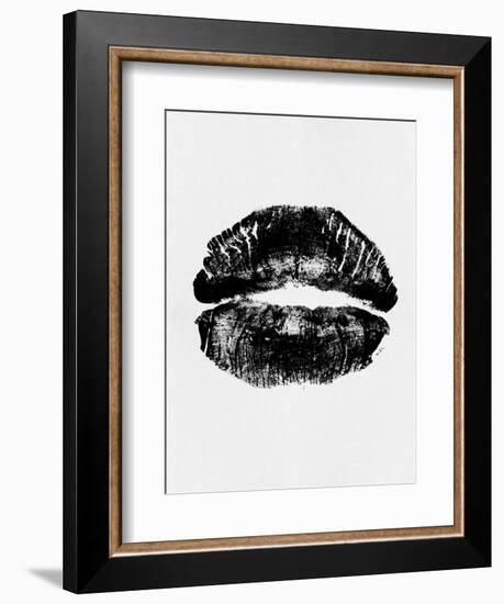 Black Lips Print-Eline Isaksen-Framed Art Print