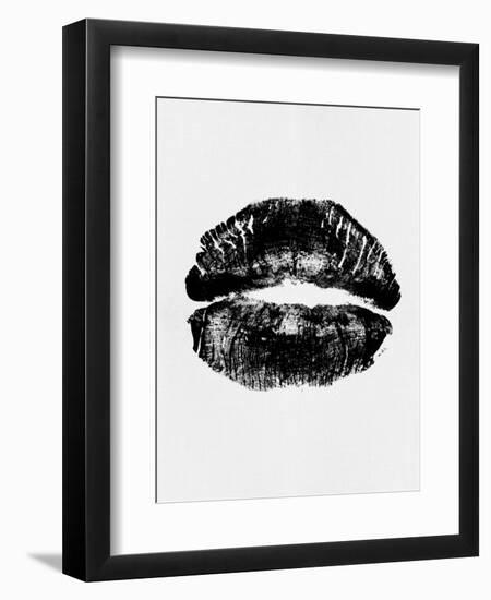 Black Lips Print-Eline Isaksen-Framed Art Print