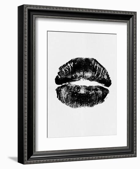 Black Lips Print-Eline Isaksen-Framed Art Print