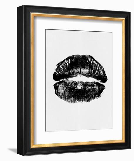 Black Lips Print-Eline Isaksen-Framed Art Print