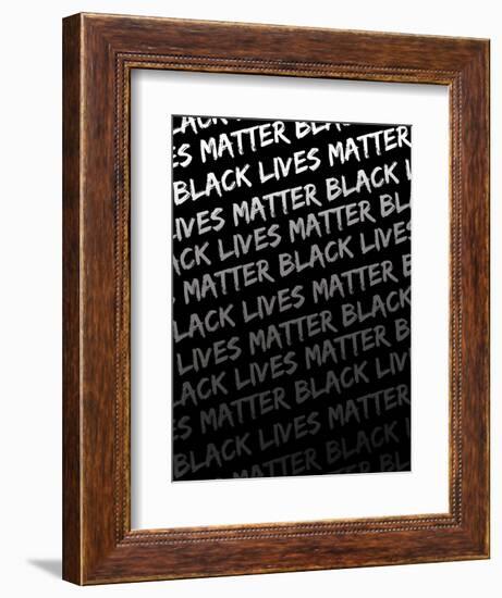 Black Lives Matter 9-Victoria Brown-Framed Art Print