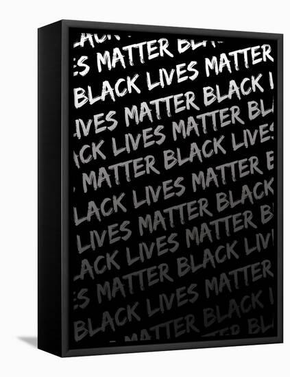 Black Lives Matter 9-Victoria Brown-Framed Stretched Canvas