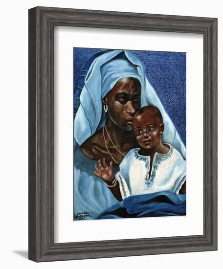 Black Madonna and Child-unknown Ballinger-Framed Art Print