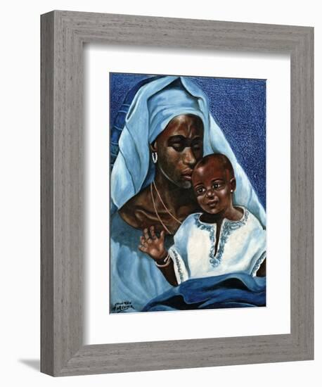 Black Madonna and Child-unknown Ballinger-Framed Art Print