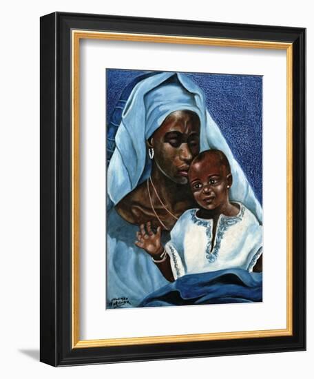 Black Madonna and Child-unknown Ballinger-Framed Art Print