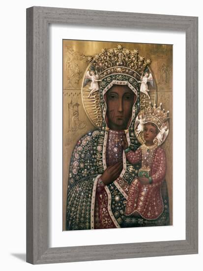 Black Madonna of Czestochowa-null-Framed Giclee Print