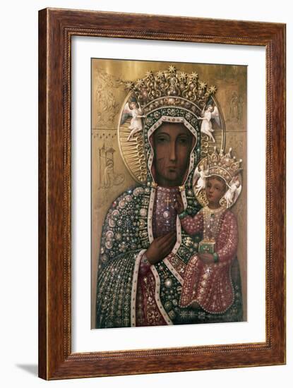 Black Madonna of Czestochowa-null-Framed Giclee Print