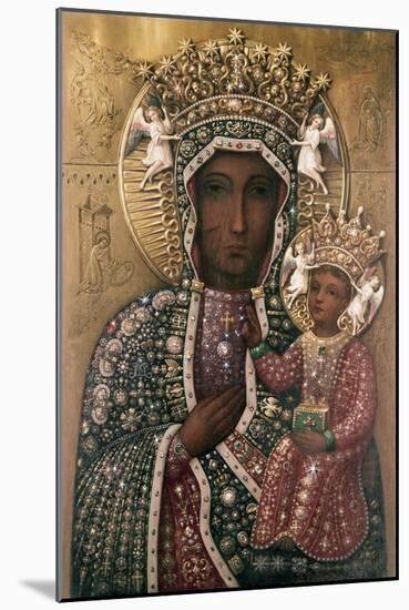 Black Madonna of Czestochowa-null-Mounted Giclee Print