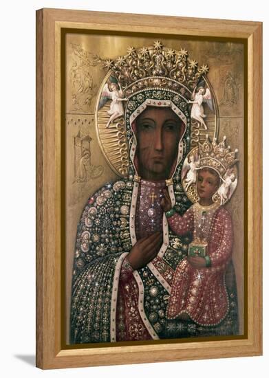 Black Madonna of Czestochowa-null-Framed Premier Image Canvas