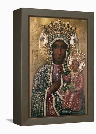 Black Madonna of Czestochowa-null-Framed Premier Image Canvas