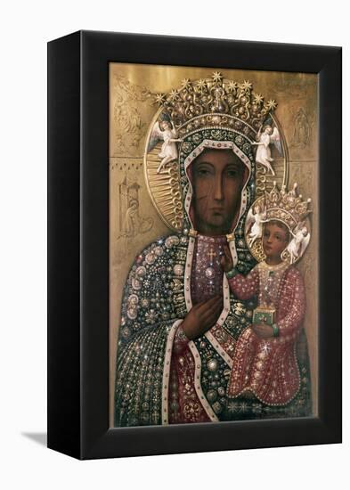 Black Madonna of Czestochowa-null-Framed Premier Image Canvas