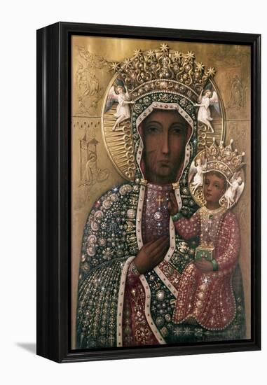 Black Madonna of Czestochowa-null-Framed Premier Image Canvas