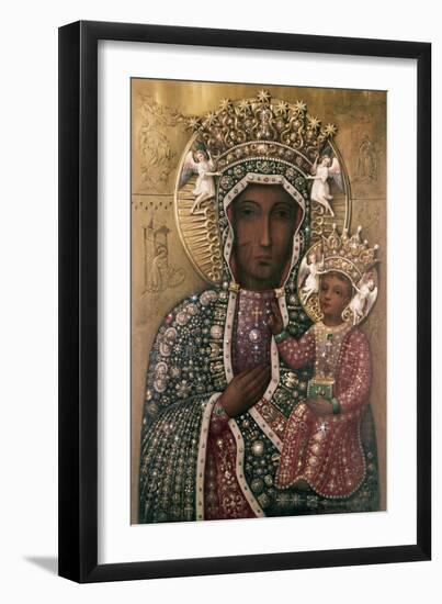 Black Madonna of Czestochowa-null-Framed Premium Giclee Print