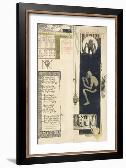 Black Magic, the Month of November for a Magic Calendar Published in "Art Nouveau" Review, 1896-Manuel Orazi-Framed Giclee Print