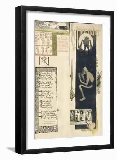 Black Magic, the Month of November for a Magic Calendar Published in "Art Nouveau" Review, 1896-Manuel Orazi-Framed Giclee Print