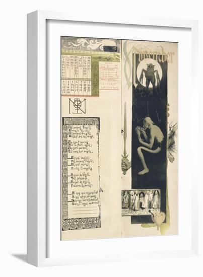 Black Magic, the Month of November for a Magic Calendar Published in "Art Nouveau" Review, 1896-Manuel Orazi-Framed Giclee Print