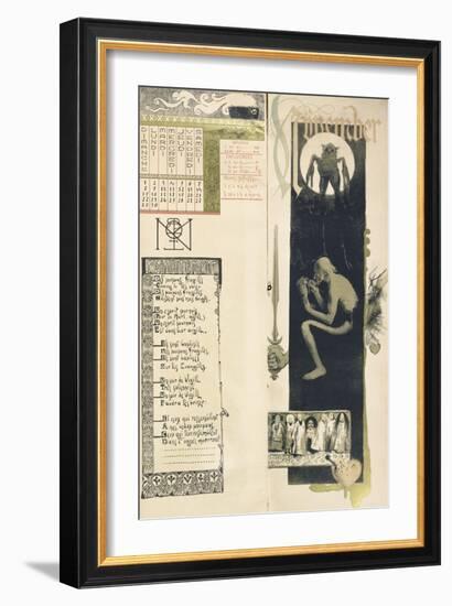 Black Magic, the Month of November for a Magic Calendar Published in "Art Nouveau" Review, 1896-Manuel Orazi-Framed Giclee Print