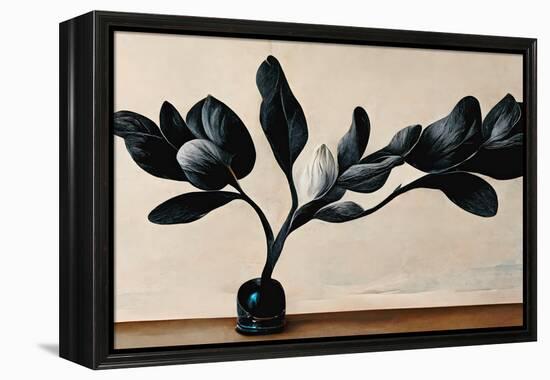 Black Magnolia-null-Framed Premier Image Canvas