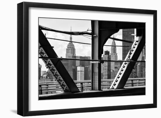 Black Manhattan Collection - Skyscrapers-Philippe Hugonnard-Framed Photographic Print