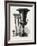 Black Marble Vase and Tripod-null-Framed Giclee Print