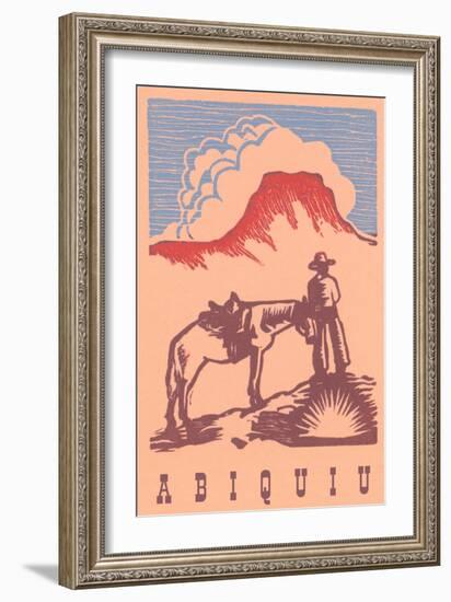 Black Mesa, Abiquiu, New Mexico-null-Framed Art Print