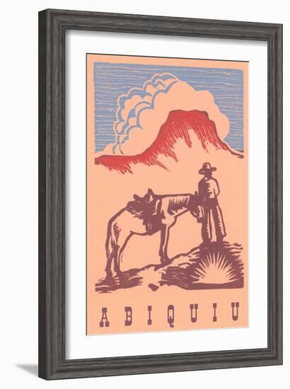 Black Mesa, Abiquiu, New Mexico-null-Framed Art Print