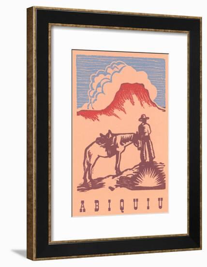 Black Mesa, Abiquiu, New Mexico-null-Framed Art Print