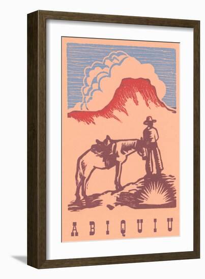 Black Mesa, Abiquiu, New Mexico-null-Framed Art Print