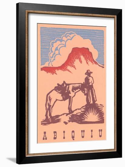 Black Mesa, Abiquiu, New Mexico-null-Framed Art Print