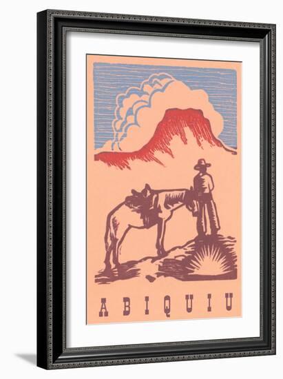 Black Mesa, Abiquiu, New Mexico-null-Framed Art Print