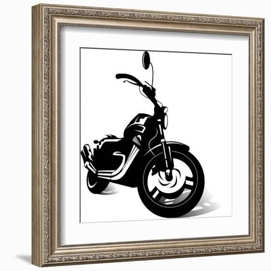 Black Monster-sababa66-Framed Art Print