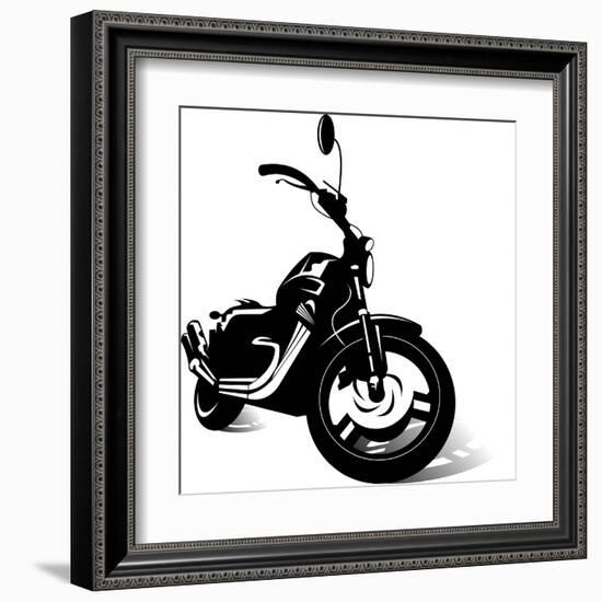 Black Monster-sababa66-Framed Art Print