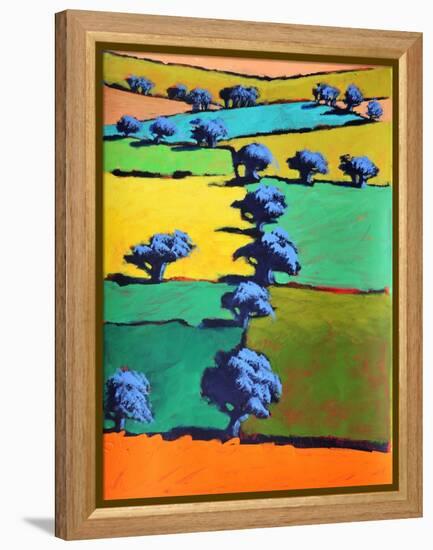 Black Moor, 2021 (acrylic on paper)-Paul Powis-Framed Premier Image Canvas