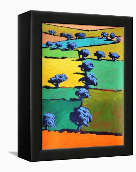 Black Moor, 2021 (acrylic on paper)-Paul Powis-Framed Premier Image Canvas