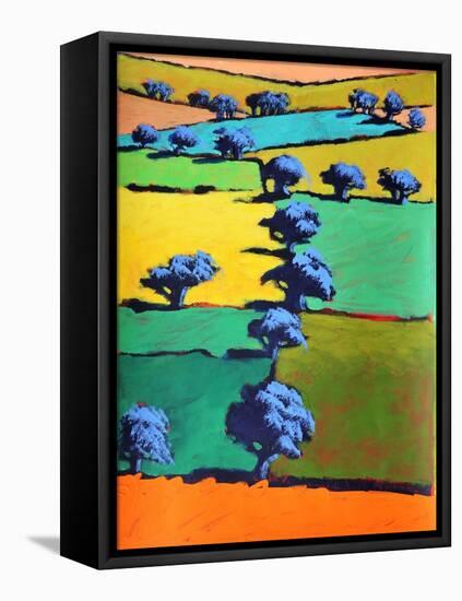 Black Moor, 2021 (acrylic on paper)-Paul Powis-Framed Premier Image Canvas