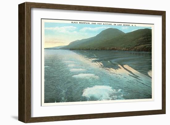 Black Mountain on Lake George, New York-null-Framed Art Print