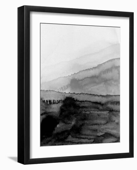 Black Mountains Watercolor-Hallie Clausen-Framed Art Print