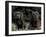 Black Neopolitan Mastiff with Puppy-Adriano Bacchella-Framed Photographic Print