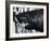 Black on Black Shark-Shark Toof-Framed Art Print