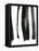 Black on White 3-Iris Lehnhardt-Framed Stretched Canvas