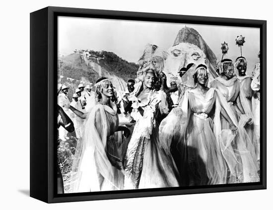 Black Orpheus, Brazilian Carnival Band, 1959-null-Framed Stretched Canvas