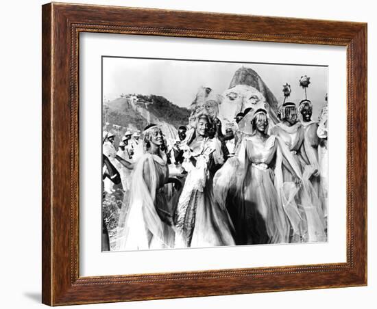 Black Orpheus, Brazilian Carnival Band, 1959-null-Framed Photo