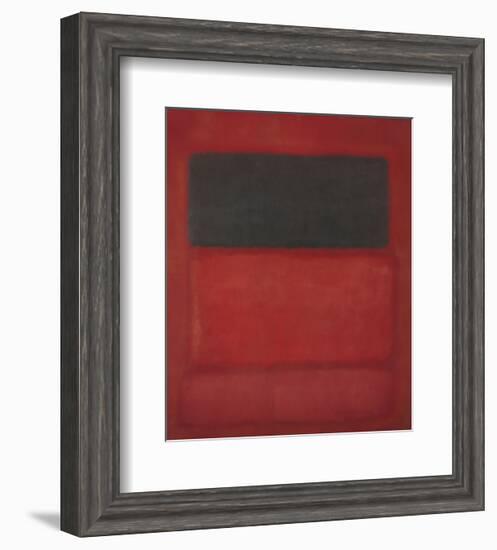 Black over Reds [Black on Red], 1957-Mark Rothko-Framed Art Print