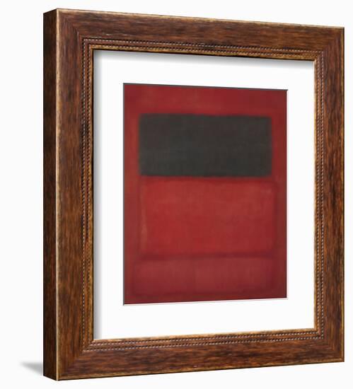 Black over Reds [Black on Red], 1957-Mark Rothko-Framed Art Print