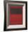 Black over Reds [Black on Red], 1957-Mark Rothko-Framed Art Print