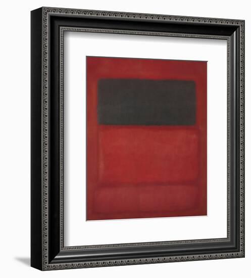 Black over Reds [Black on Red], 1957-Mark Rothko-Framed Art Print