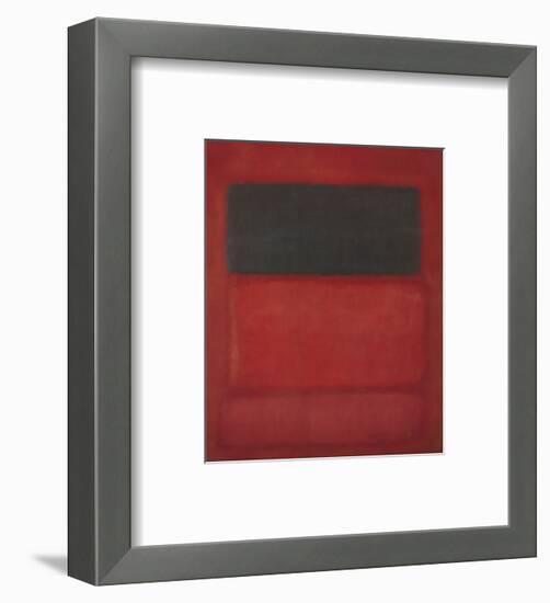 Black over Reds [Black on Red], 1957-Mark Rothko-Framed Art Print